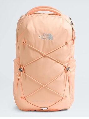 The North Face Jester Luxe Peach/Pale Orange Backpack with Front Bungee
